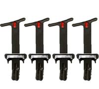 GTVRFLOKI Compatible avec VW pour Jetta pour MK4 1999-2003 2004 2005, Loquet De Capot De Moteur De Voiture, Calandre, Poignée De Tige De Traction, OEM:1J5823593C 1J0823509E Attache Rapide Capot(4X)