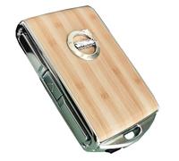 GTWBWRGY Coque de clé de Voiture de Rechange pour Volvo S60 S90 XC40 XC60 XC90 V60 V90 pour Homme et Femme (Bamboo Pattern)