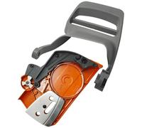 GTWSQQ Kit de pièces détachées for tronçonneuse à essence H=USQVARNA 350 340 345 353 : couvercle latéral de frein et d'embrayage, guide avant et poignée (réf. 537 10 78 01).