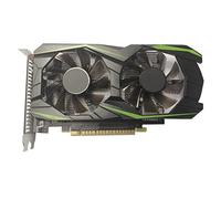 GTX1050TI Carte graphique de jeu 4 Go DDR5 PCI-E 2.0 16X haute vitesse pour ordinateur de bureau, double ventilateur, plaque arrière en métal, noir