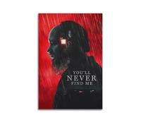 GTYATEN You'll Never Find Me Poster mural sur toile esthétique avec musique et films pour salon, chambre à coucher, 20 x 30 cm, style sans cadre