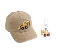 GTYHH 1 Morceau De Capuchon De Balle De Base Des Enfants Et 1 Morceau De Pendentifs, Circonférence Du Chapeau Réglable, Chapeau De Soleil Brodé, Accessoires Portables.