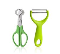 GTYHH 1 Morceau De Ciseaux De Caille, 1 Morceau De Couteau À Chaussures Manuel, Éclats D'Œufs, Ciseaux De Coquille De Cuisine, Restes De Fruits Et Légumes, Fournitures De Cuisine.