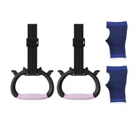 GTYHH 1 Paire D'Anneaux De Sport pour Enfants Et 1 Paire De Protège-Paumes, Équipement De Fitness pour Enfants, Équipement D'Entraînement Physique pour Enfants, Accessoires De Fitness en Salle