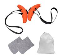 GTYHH 1 Paire De Poignées en Corne De Fitness Et 1 Paire De Brassards De Sport, 1 Sac De Rangement, Poignées De Fitness, Équipements De Fitness, Accessoires De Musculation