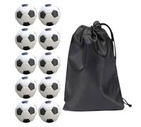 GTYHH 10 Pièces De Baby-Foot De 28 Mm, 1 Sac Oxford, Ballon De Rechange pour Baby-Foot, Mini-Foot pour Enfants Et Adultes, Adapté Aux Jeux De Baby-Foot