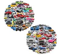 GTYHH 100 Autocollants De Voiture De Sport, Autocollants De Graffiti De Voiture, Autocollants Imperméables, Autocollants De Personnalité Créative, Autocollants De Décoration D'Articles