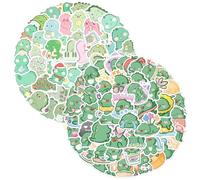 GTYHH 100 Pièces Autocollants De Dinosaure, Vert, PVC, Moderne, Pour Décoration Extérieure, Animé, Dinosaure Vert