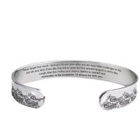 GTYHH 2 Bracelets en Forme De C en Acier Inoxydable De 10 Mm avec Forme De Vague, Ouverture Réglable, Adaptés comme Cadeau pour Les Petites-Filles en Vacances Et Anniversaires.