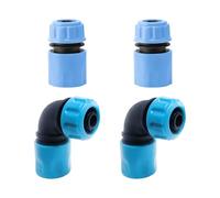 GTYHH 2 Morceaux De Connexion du Tube d'eau du Coude, 2 Morceaux De Connexion du Tube d'eau, Adaptateur De Tube d'eau, Connexion en Plastique, Arrosage du Jardin.