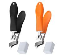 GTYHH 2 Morceaux De Coupe-Ongles De Mémoire Et 2 Couvertures De Protection, Machines À Couper Les Ongles Pointues, Outils À Jet D'Ongles, Fournitures De Soins des Ongles.