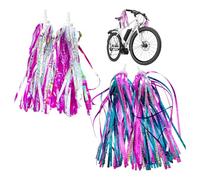 GTYHH 2 Paires De Banderoles De Guidon De Vélo, Décorations De Vélo pour Enfants, Banderoles De Vélo Brillantes, Banderoles De Scooter