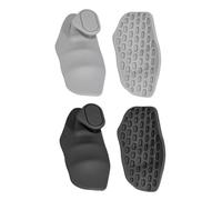 GTYHH 2 Paires De Paumes en Slip De Fitness, des S sans Doigts en Silicone, des Paumes D'Entraînement, Adaptés À La Soulèvement De Poids Et À des Tractions (Noir, Gris).