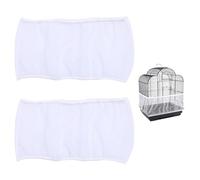 GTYHH 2 Pièces Couvertures De Filet De Cage À Oiseaux, Couvertures De Filet Élastiques Souples, Accessoires De Cage À Oiseaux, Cage À Oiseaux Anti-Éclaboussures, Filet De Protection De Cage À Oiseaux