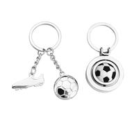 GTYHH 2 Pièces Porte-Clés Commémoratifs De Football, Porte-Clés Cadeaux, Porte-Clés De Fan De Football, Porte-Clés en Métal, Porte-Clés À La Mode Et Polyvalents