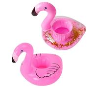 GTYHH 2 Pièces Porte-Tasse Gonflable Flamants, Jouets d'eau Gonflables, Porte-Gobelets d'animaux, Montagnes Acquises À Baignade, Tasses De Boissons Flottantes.