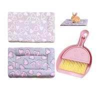 GTYHH 2 Tapis en Coton pour Animaux De Compagnie Et 1 Jeu De Petits Balais, Coussins Chauffants pour Animaux De Compagnie, Fournitures pour Animaux De Compagnie