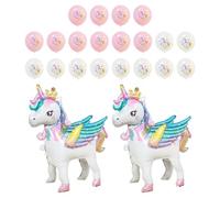 GTYHH 22 Ballons De Cheval Arc-en-Ciel, Ballons De Décoration De Fête À Thème, Accessoires De Mise en Page De Scène d'halloween, Accessoires Photo Mignons.