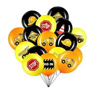 GTYHH 27 Pièces De Ballons pour Véhicules Techniques, Durables Et Élastiques, Forme De Dessin Animé en Trois Dimensions, Cadeau d'anniversaire pour Garçons, Adapté À La Décoration De Fête À Thème.