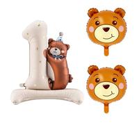 GTYHH 3 Morceaux De Ballons d'ours, Ballons De Dessins Animés, Jouets Gonflables Mignons, Décorations De Fête d'anniversaire, Accessoires De Garde d'enfants.