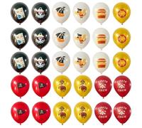 GTYHH 30Pcs Ballons sur Le Thème des Pirates, Ballons en Latex De Dessin Animé, Ballons De Voile De Capitaine, Ballons De Jouets pour Enfants, Fournitures De Décoration De Fête d'anniversaire.