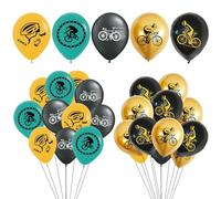 GTYHH 33 Ballons sur Le Thème du Vélo, Décorations De Fête À Vélo, Cadeaux d'anniversaire pour Garçons, Adaptés Aux Fêtes, Fêtes De Fin D'Année Et Déguisements.
