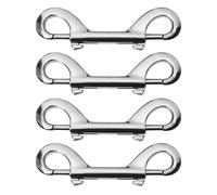 GTYHH 4 Clips De Boucle De Laisse pour Chien À Double Tête, Ouverture Et Fermeture Bidirectionnelles De 90 Mm, Stables Et Durables, Adaptés Aux Laisses pour Animaux De Compagnie.