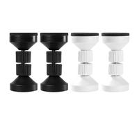 GTYHH 4 Pièces Protection Contre Les Vibrations De Chevet, Protection Contre Les Chutes De Meubles, Fixateur De Meubles, Accessoires De Meubles, Stabilisateur De Meubles (Blanc, Noir)