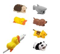 GTYHH 6 Pièces Couvertures De Câble De Données pour Petits Animaux, Couvertures De Câble De Données Créatives, Couvertures De Câble De Données Mignonnes, Accessoires De Câble De Données