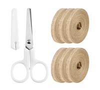 GTYHH 6 Rouleaux De Corde De Chanvre Et 1 Morceau De Ciseaux en Acier Inoxydable, Ruban Adhésif Cadeau, Paquets De Bouquet, Artisanat Bricolage, Bande De Décoration De Mariage.