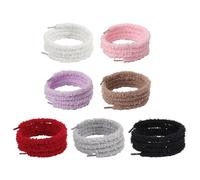 GTYHH 7 Paires De Lacets En Peluche, Jolis Lacets Décoratifs, Lacets Larges, Lacets Élastiques Doux, Accessoires De Chaussures, Remplacement De Lacets