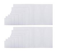 GTYHH 8 Pièces De Tissus Au Point De Croix, Tissus Blancs, Tissus À Broder, Accessoires De Point De Croix, Tissus Au Point De Croix en Plusieurs Tailles