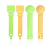 GTYHH Distributeur De Nourriture pour Chat 4 Pièces, Presse-Friandises pour Chat, Cuillère À Nourriture pour Animaux De Compagnie, Outils d'alimentation Portables