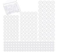 GTYHH Ensemble De Coussins De Boucles d'oreilles en Silicone Transparent, 200 Pièces, Stabilisateur De Boucles d'oreilles, Coussinet De Disque en Plastique, Plâtre pour Éviter Le Desserrage