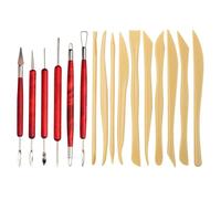 GTYHH Ensemble D'Outils en Argile De 16 Pièces, Outils De Sculpture en Argile, Outils en Argile Polymère, Outils De Sculpture Artisanaux, Outils Et Accessoires en Argile Séchés À L'Air