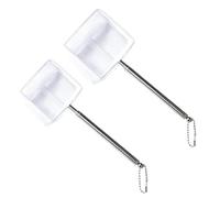 GTYHH Filet De Pêche D'Aquarium 2 Pièces, Filet À Mailles Fines, Poignée Télescopique, Acier Inoxydable, Durable Et Facile À Utiliser, Au Nettoyage De Petites Piscines Et À La Pêche.