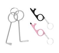 GTYHH Jeu De Clés Universelles 2 Pièces, Ouvre-Porte en Forme De L 2 Pièces, Bouton Multifonction en Métal, Adapté Aux Serrures De Porte De Chambre Et De Salon.