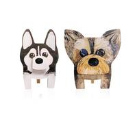 GTYHH Montures De Lunettes en Forme De Chien 2 Pièces, Montures De Lunettes Créatives Et Mignonnes, Décorations pour La Maison, Accessoires De Rangement De Lunettes, Support De Lunettes
