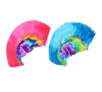 GTYHH Perruques Punk 2 Pièces - Rock et Mode Personnalisées, Accessoires de Cosplay et Fête