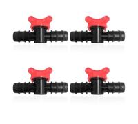 GTYHH Vanne d'eau De Tuyau en 4 Parties, Soupape De Commande du Courant d'eau, Soupape D'Interrupteur D'Irrigation Goutte À Goutte, Adapté Au Jardinage À La Maison, Jardin Terrestre Vert.