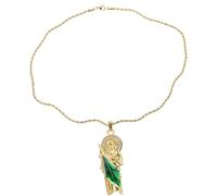 GTYLF Collier à breloques religieuses en métal, chaîne de clavicule chrétienne, bijoux élégants, accessoire unisexe pour hommes et femmes, accessoire de foi catholique