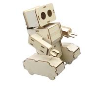 GTYLF Jouet éducatif de Construction de modèles robotiques en Bois pour, doté d ' Une Commande vocale et d ' Une compatibilité de Programmation, Robot activé par la Voix