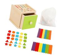 GTYLF Jouet interactif de boîte d ' Insertion en Bois pour la Classification des Petites Formes et l ' Apprentissage des Couleurs, Jouet éducatif en Bois