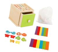 GTYLF Jouet interactif de boîte d ' Insertion en Bois pour la Classification des Petites Formes et l ' Apprentissage des Couleurs, Jouet éducatif en Bois