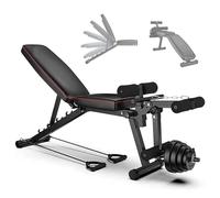 GTYMTTX Banc Musculation Multifonction - 5 Angles Réglables, Leg Extension Machine, Machine Musculation, Capacité Maximale De 440 LB