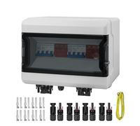 GTYORUS Boitier de Jonction Photovoltaïque Solaire, IP65 Protection Contre Les Surtensions DC Photovoltaïques, 2 String 1000V PV DC Disjoncteur avec Fiche Solaire(2 in 2 out, 40A)