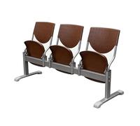 Gtzly Banc d'Attente Airport avec Dossier, Siège de Stade Pliable & Portable, Chaises de Réception en Plastique pour Centre Commercial, Hall, Patio et Concerts(Brown,177 * 52 * 85cm/69 * 20 * 33in)