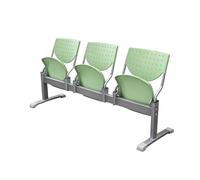 Gtzly Banc d'Attente Airport avec Dossier, Siège de Stade Pliable & Portable, Chaises de Réception en Plastique pour Centre Commercial, Hall, Patio et Concerts(Green,177 * 52 * 85cm/69 * 20 * 33in)