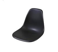 Gtzly Banc Extérieur Multicolore, Siège sans Pieds en Plastique pour Attente et Enregistrement, Chaises de Réception pour Salon, Barbier, Aéroport, Hall de Banque(Black)