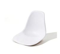 Gtzly Banc Extérieur Multicolore, Siège sans Pieds en Plastique pour Attente et Enregistrement, Chaises de Réception pour Salon, Barbier, Aéroport, Hall de Banque(White)